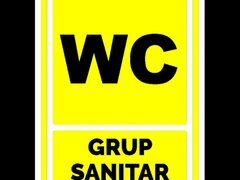 Indicator galben wc grup sanitar